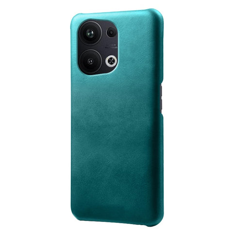 For Oppo Reno9 Pro+ 5G Anti-scratch Slim Calf Textured PU Leather Coated PC Protective Back Cover Shockproof Phone Case