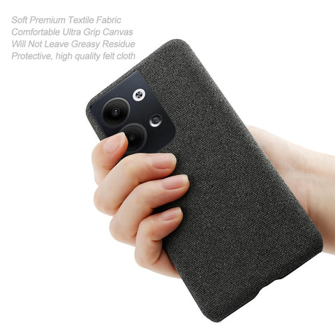For Oppo Reno9 Pro+ 5G Shockproof Smartphone Case Solid Color Anti-scratch Hard PC+Cloth Phone Cover