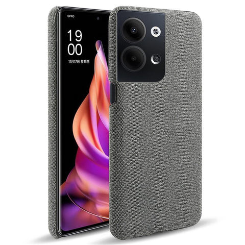 For Oppo Reno9 Pro+ 5G Shockproof Smartphone Case Solid Color Anti-scratch Hard PC+Cloth Phone Cover