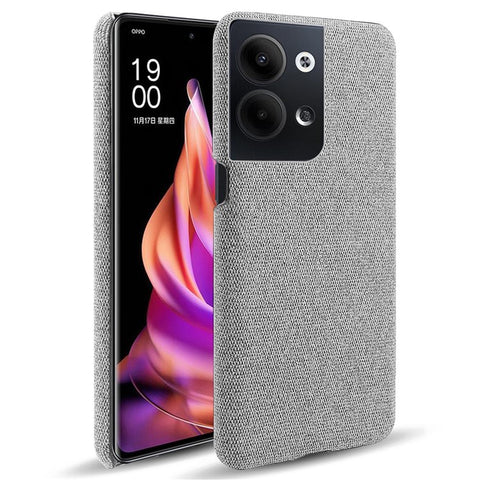 For Oppo Reno9 Pro+ 5G Shockproof Smartphone Case Solid Color Anti-scratch Hard PC+Cloth Phone Cover
