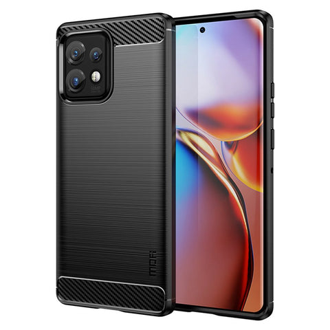 MOFI JK TPU Series-1  Protective Phone Case for Motorola Moto Edge 40 Pro 5G / Moto X40 5G Carbon Fiber Brushed TPU Phone Back Cover