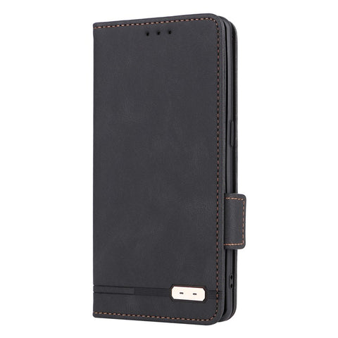 Bump Proof Phone Cover for Oppo Reno9 Pro+ 5G, Hardware Decor Dual Magnetic Clasp Wallet Stand PU Leather Phone Case