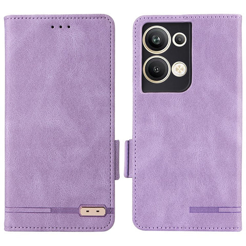 Bump Proof Phone Cover for Oppo Reno9 Pro+ 5G, Hardware Decor Dual Magnetic Clasp Wallet Stand PU Leather Phone Case