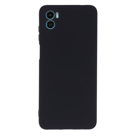 For Motorola Moto E22s 4G Liquid Silicone Case Scratch-resistant Cell Phone Cover Protector with Strap