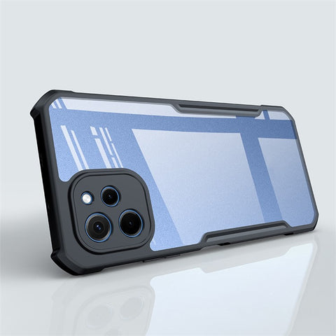 XUNDD For Huawei nova Y61 4G Transparent Camera Protection Phone Case Acrylic+TPU Anti-Scratch Protective Cover