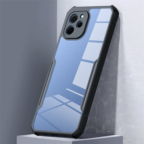 XUNDD For Huawei nova Y61 4G Transparent Camera Protection Phone Case Acrylic+TPU Anti-Scratch Protective Cover