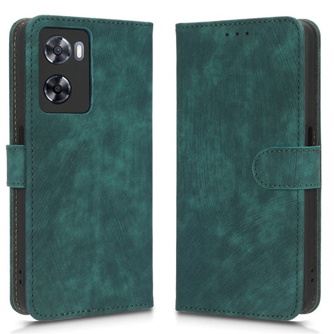 For Oppo A57 4G / A57s 4G / A57e 4G / A77 4G RFID Blocking PU Leather Anti-drop Phone Case Protective Magnetic Mobile Phone Cover with Wallet Stand