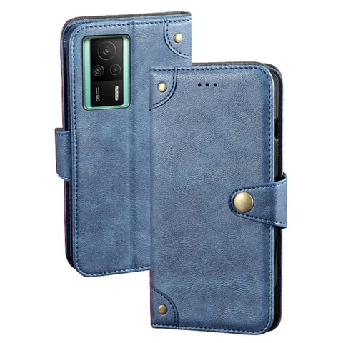 IDEWEI For Xiaomi Redmi K60E 5G Fine Texture TPU+PU Leather Phone Flip Wallet Case Stand Shockproof Cell Phone Cover
