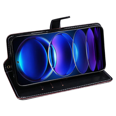 IDEWEI For Xiaomi Redmi K60E 5G Crocodile Texture PU Leather Phone Flip Wallet Case Foldable Stand Anti-scratch Magnetic Clasp Phone Cover