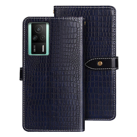 IDEWEI For Xiaomi Redmi K60E 5G Crocodile Texture PU Leather Phone Flip Wallet Case Foldable Stand Anti-scratch Magnetic Clasp Phone Cover