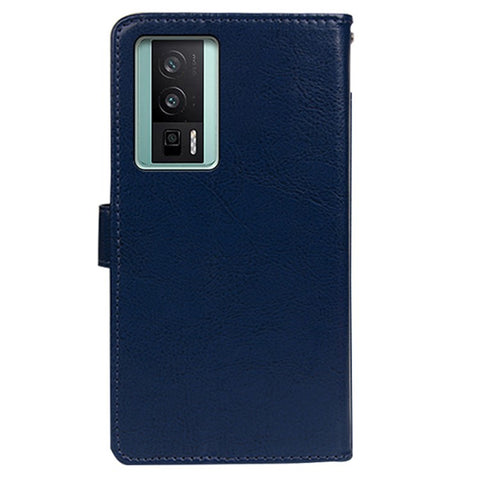 IDEWEI For Xiaomi Poco F5 Pro 5G / Redmi K60 Pro 5G / K60 5G Magnetic Closure Wallet Phone Case Crazy Horse Texture Stand PU Leather Flip Shell
