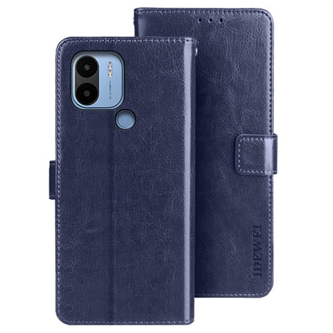 IDEWEI For Xiaomi Redmi A1+ 4G / A2+ 4G / Poco C50 4G PU Leather Phone Cover Stand Crazy Horse Texture Wallet Shell