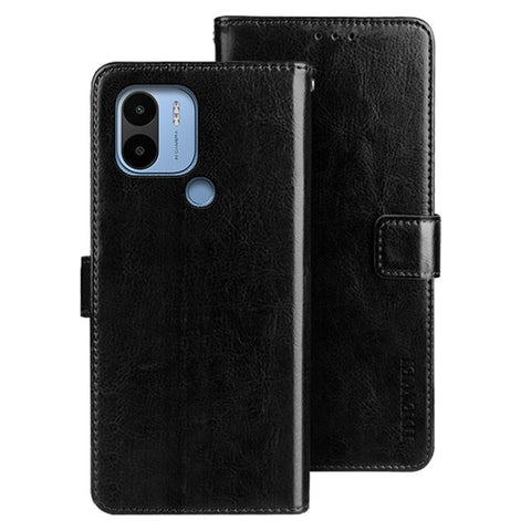 IDEWEI For Xiaomi Redmi A1+ 4G / A2+ 4G / Poco C50 4G PU Leather Phone Cover Stand Crazy Horse Texture Wallet Shell
