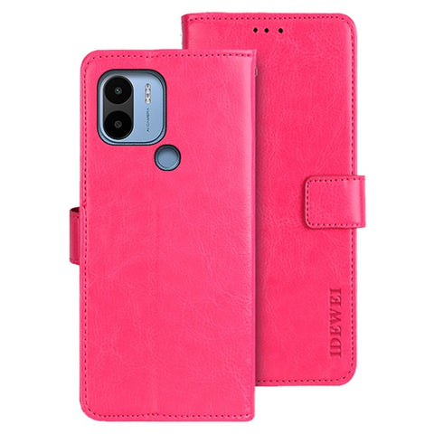 IDEWEI For Xiaomi Redmi A1+ 4G / A2+ 4G / Poco C50 4G PU Leather Phone Cover Stand Crazy Horse Texture Wallet Shell