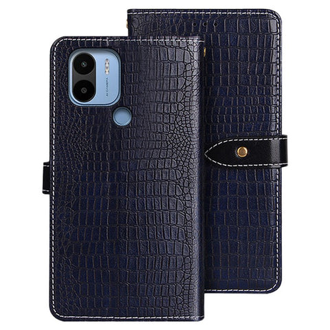 IDEWEI For Xiaomi Redmi A1+ 4G / A2+ 4G / Poco C50 4G Crocodile Texture PU Leather Wallet Case Magnetic Clasp Phone Cover