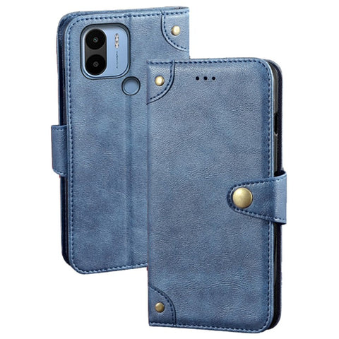 IDEWEI For Xiaomi Redmi A1+ 4G / A2+ 4G / Poco C50 4G Well-protected Fine Texture TPU+PU Leather Wallet Phone Flip Case Cell Phone Stand Cover