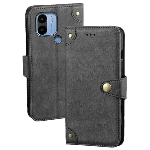 IDEWEI For Xiaomi Redmi A1+ 4G / A2+ 4G / Poco C50 4G Well-protected Fine Texture TPU+PU Leather Wallet Phone Flip Case Cell Phone Stand Cover