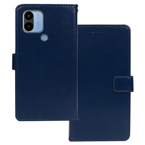 IDEWEI For Xiaomi Redmi A1+ 4G / A2+ 4G / Poco C50 4G Magnetic Closure Wallet Phone Case Crazy Horse Texture PU Leather Flip Shell