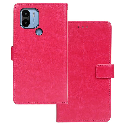 IDEWEI For Xiaomi Redmi A1+ 4G / A2+ 4G / Poco C50 4G Magnetic Closure Wallet Phone Case Crazy Horse Texture PU Leather Flip Shell