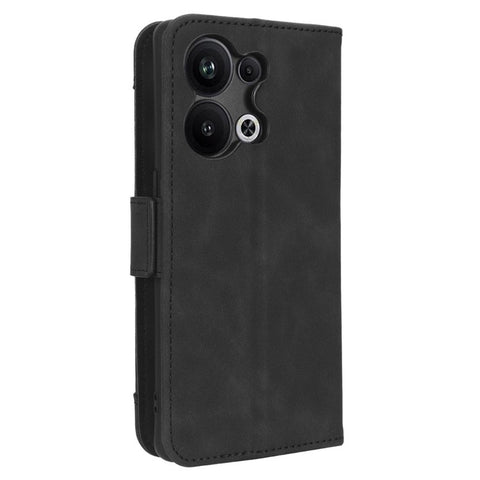 For Oppo Reno9 Pro+ 5G All-round Shockproof PU Leather Phone Case Multiple Card Slots Magnetic Flip Phone Cover Wallet Stand