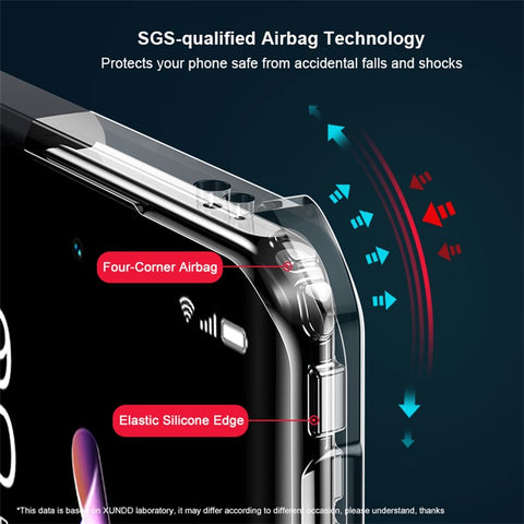 XUNDD For Oppo Reno9 Pro 5G Shockproof Mobile Phone Back Shell Cover Anti-Scratch Acrylic+TPU Transparent Phone Case