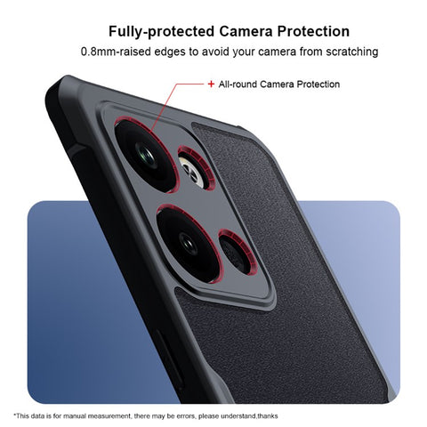 XUNDD For Oppo Reno9 5G Anti-Scratch Acrylic+TPU Transparent Phone Case Anti-shock Protective Phone Back Cover