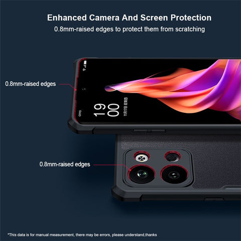 XUNDD For Oppo Reno9 Pro+ 5G Drop-proof Transparent Camera Protection Phone Case Acrylic+TPU Phone Cover