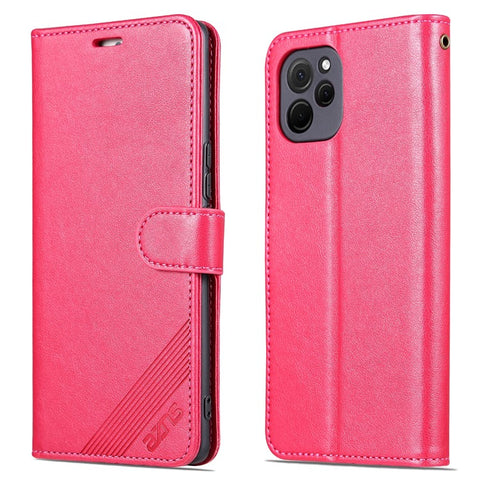 AZNS Mobile Phone Cover for Huawei Enjoy 50z 4G / nova Y61 4G, PU Leather Anti-fall Phone Case with Wallet Stand