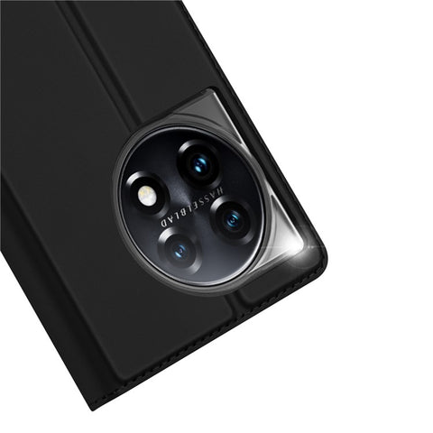 DUX DUCIS Skin Pro Series Shockproof Phone Case for OnePlus 11 5G, PU Leather Cell Phone Cover with Card Holder Stand