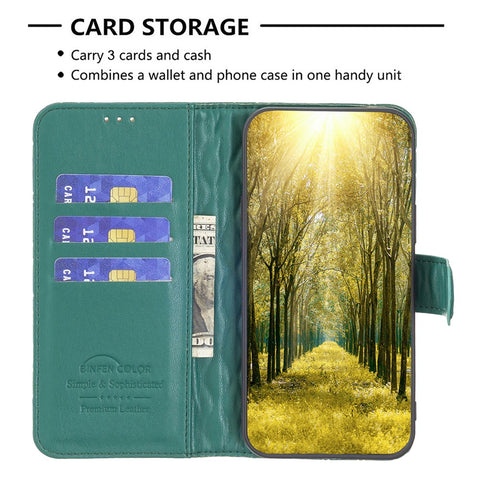BINFEN COLOR BF Style-14 for Xiaomi Redmi 12C 4G Imprinted PU Leather Phone Wallet Case Stand Protection Cover