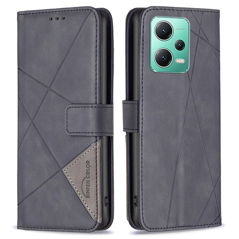 BINFEN COLOR for Xiaomi Poco X5 5G / Redmi Note 12 5G (Global) / (India) / (China) Wallet Case Magnetic Clasp Leather Phone Stand Cover