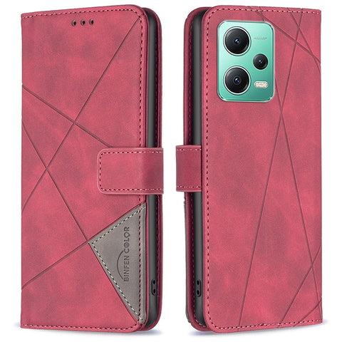BINFEN COLOR for Xiaomi Poco X5 5G / Redmi Note 12 5G (Global) / (India) / (China) Wallet Case Magnetic Clasp Leather Phone Stand Cover
