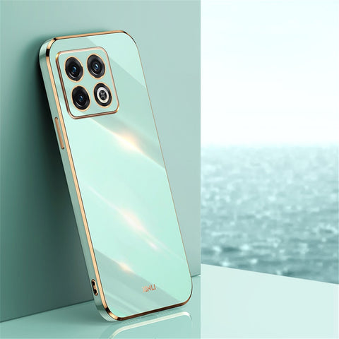 XINLI for OnePlus 10T 5G / Ace Pro 5G Anti-scratch TPU Phone Case, Electroplating Full Camera Lens Protection Cover