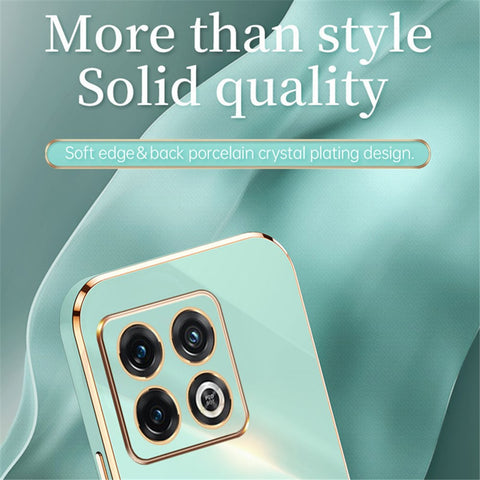XINLI for OnePlus 10T 5G / Ace Pro 5G Anti-scratch TPU Phone Case, Electroplating Full Camera Lens Protection Cover