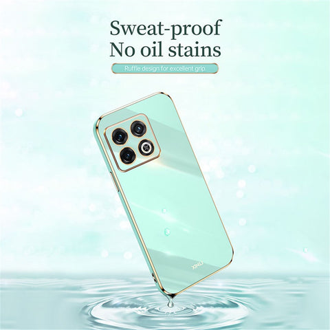 XINLI for OnePlus 10T 5G / Ace Pro 5G Anti-scratch TPU Phone Case, Electroplating Full Camera Lens Protection Cover