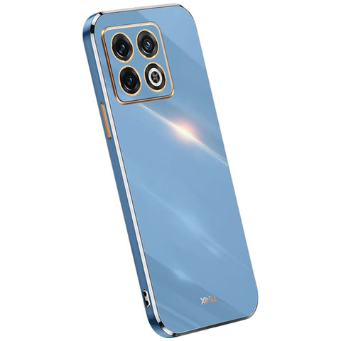 XINLI for OnePlus 10T 5G / Ace Pro 5G Anti-scratch TPU Phone Case, Electroplating Full Camera Lens Protection Cover