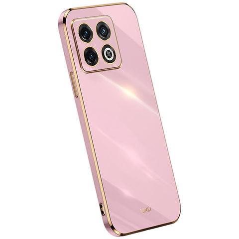 XINLI for OnePlus 10T 5G / Ace Pro 5G Anti-scratch TPU Phone Case, Electroplating Full Camera Lens Protection Cover