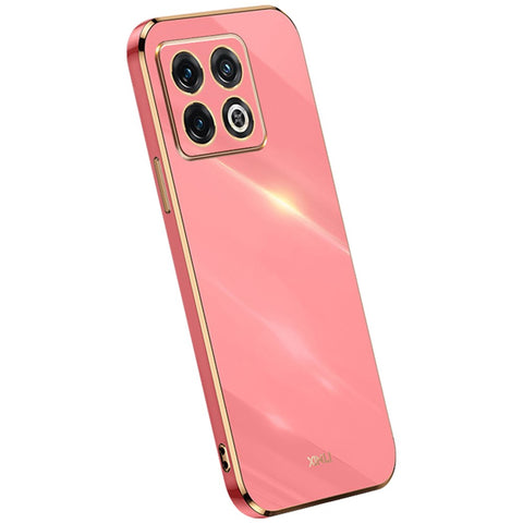XINLI for OnePlus 10T 5G / Ace Pro 5G Anti-scratch TPU Phone Case, Electroplating Full Camera Lens Protection Cover