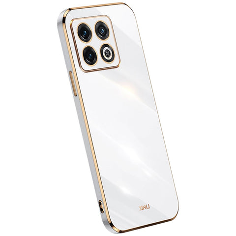 XINLI for OnePlus 10T 5G / Ace Pro 5G Anti-scratch TPU Phone Case, Electroplating Full Camera Lens Protection Cover