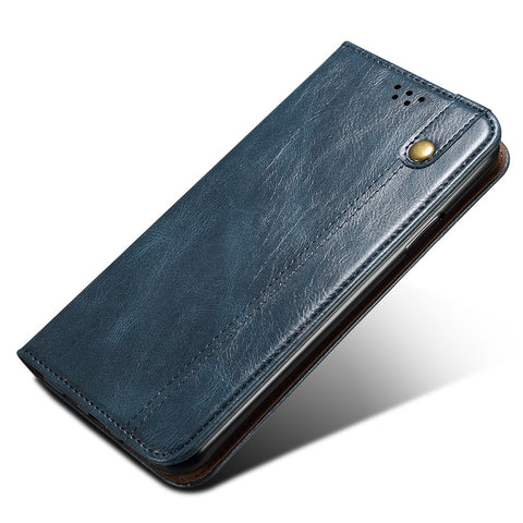 Phone Leather Case for OnePlus 11R 5G / Ace 2 5G , Waxy Crazy Horse Texture Stand Wallet Cell Phone Cover
