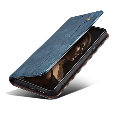 Phone Leather Case for OnePlus 11R 5G / Ace 2 5G , Waxy Crazy Horse Texture Stand Wallet Cell Phone Cover