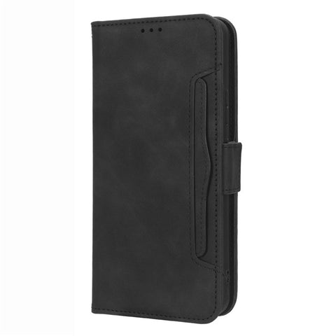 For Vodafone Smart V22 Anti-scratch Phone Cover PU Leather Multiple Card Slots Stand Wallet Protective Phone Case