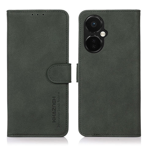KHAZNEH Anti-fall Phone Cover for OnePlus Nord CE 3 Lite 5G / Nord N30 5G , Textured Magnetic Flip Leather Phone Case with Stand Wallet