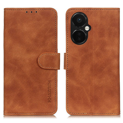 KHAZNEH For OnePlus Nord CE 3 Lite 5G / Nord N30 5G Phone Wallet Case Retro Texture PU Leather Stand Cell Phone Cover