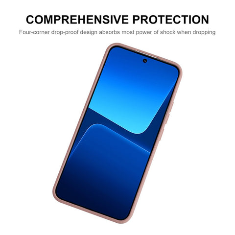 ENKAY HAT PRINCE for Xiaomi 13 5G Liquid Silicone Phone Case Straight Edge Anti-Scratch Phone Cover