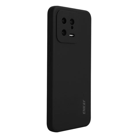ENKAY HAT PRINCE for Xiaomi 13 5G Liquid Silicone Phone Case Straight Edge Anti-Scratch Phone Cover