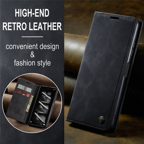 CASEME 013 Series Phone Case for Xiaomi Redmi Note 12 5G (Global) / (India) / (China) / Poco X5 5G Shockproof PU Leather Case Wallet Stand Cover