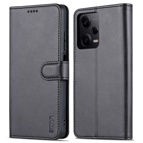 AZNS For Xiaomi Redmi Note 12 Pro+ 5G / Note 12 Explorer 5G (Discovery edition) PU Leather Phone Case Wallet Stand Magnetic Flip Phone Cover
