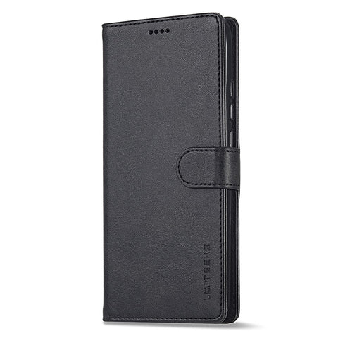 LC.IMEEKE For Xiaomi Redmi 12C 4G / 11A 4G Drop-proof Phone Case Calf Texture Wallet Stand Leather Cell Phone Cover