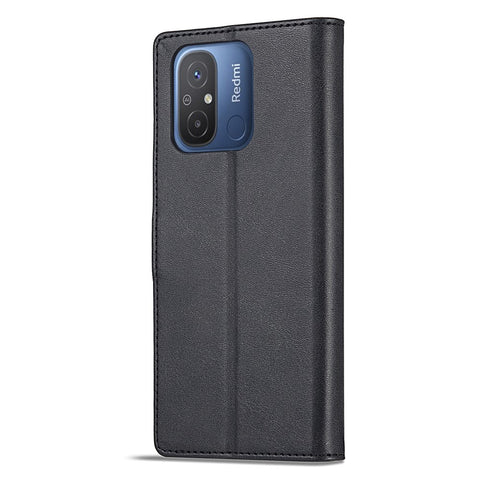 LC.IMEEKE For Xiaomi Redmi 12C 4G / 11A 4G Drop-proof Phone Case Calf Texture Wallet Stand Leather Cell Phone Cover